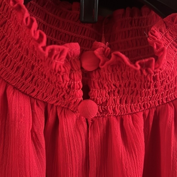 1.State Women's Ref Smocked Mock Neck Blouse Top Plus Size X-Large. - Picture 2 of 4